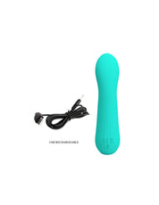 Faun Rechargeable Vibrator - Turquoise-Vibrators-Pretty Love-Andy's Adult World