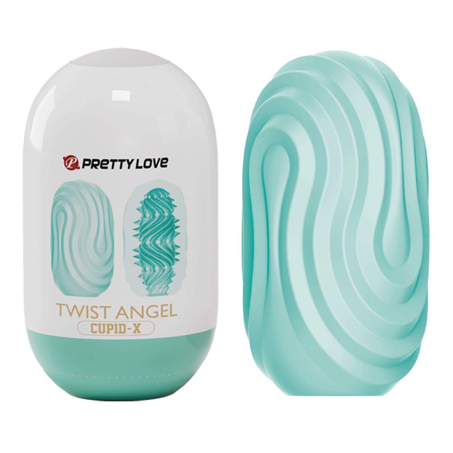 Pretty Love - Twist Angel Cupid-X - Teal-Masturbation Aids for Males-Pretty Love-Andy's Adult World