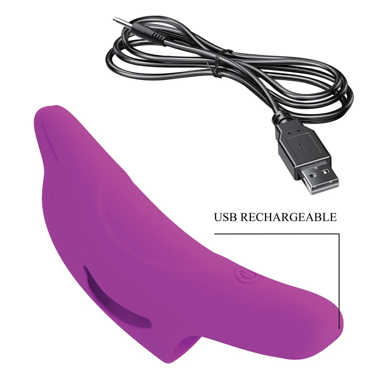 Delphini Dolphin Honey Finger Vibrator - Fuchsia-Vibrators-Pretty Love-Andy's Adult World