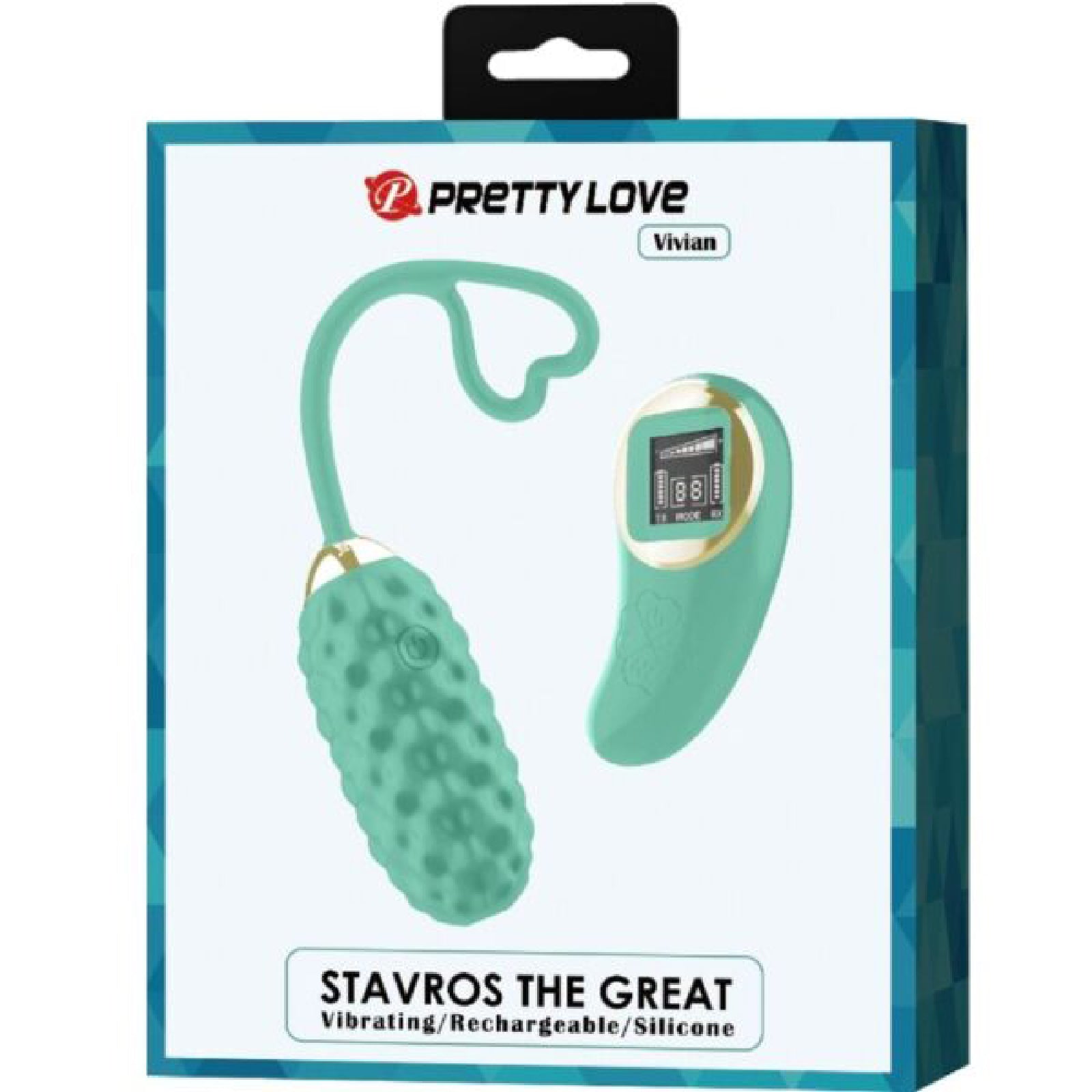 Vivian Remote Control Vibrating Egg - Turquoise-Vibrators-Pretty Love-Andy's Adult World