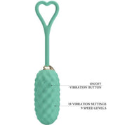 Vivian Remote Control Vibrating Egg - Turquoise-Vibrators-Pretty Love-Andy's Adult World