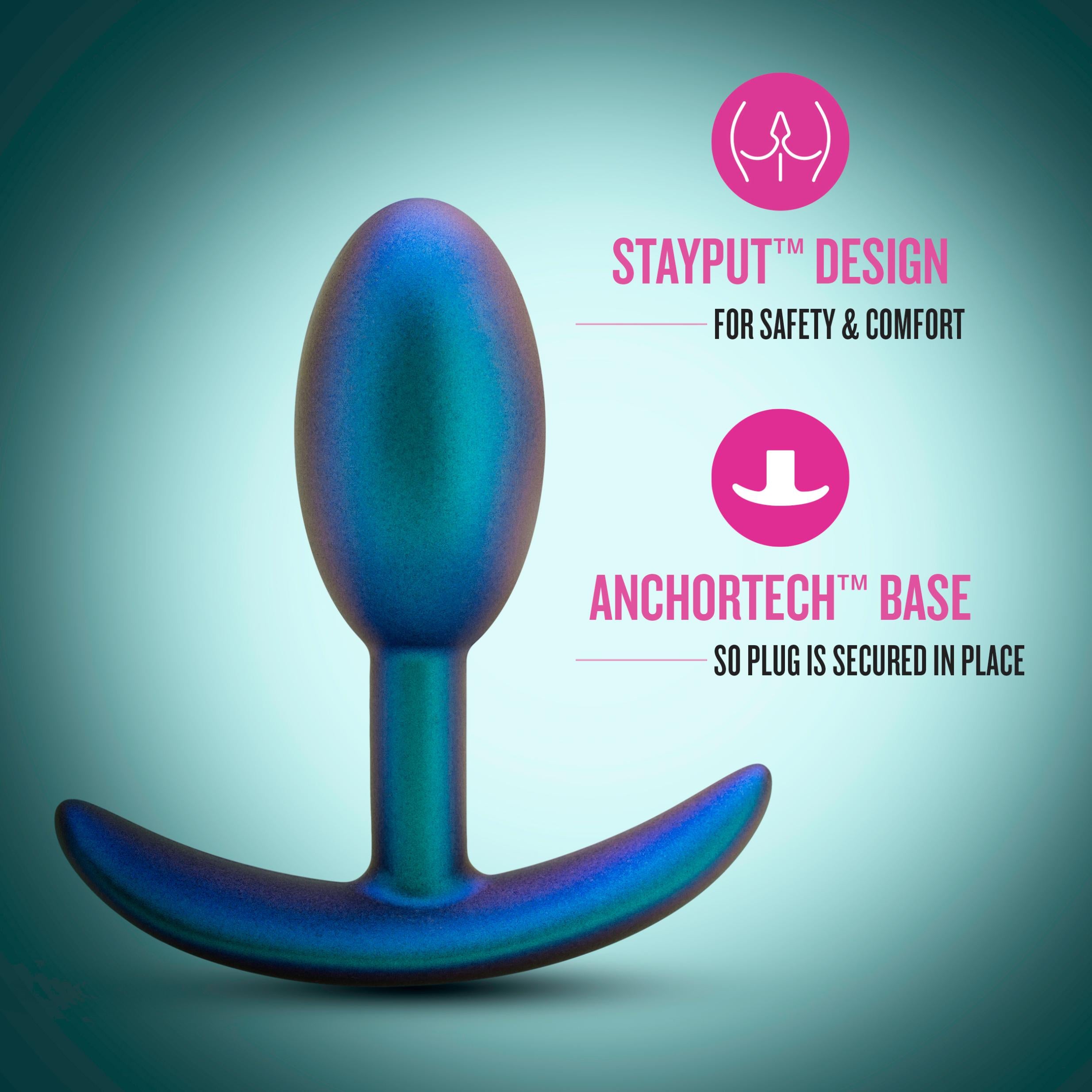 Anal Adventures Matrix - Nebula Plug - Lunar Blue-Anal Toys & Stimulators-Blush-Andy's Adult World