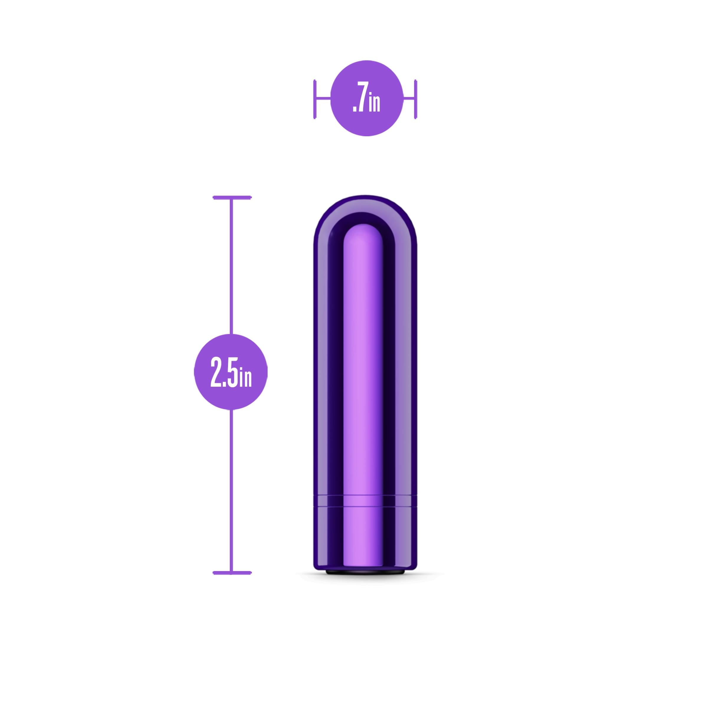 Kool Vibes - Rechargeable Mini Bullet - Grape-Vibrators-Blush-Andy's Adult World