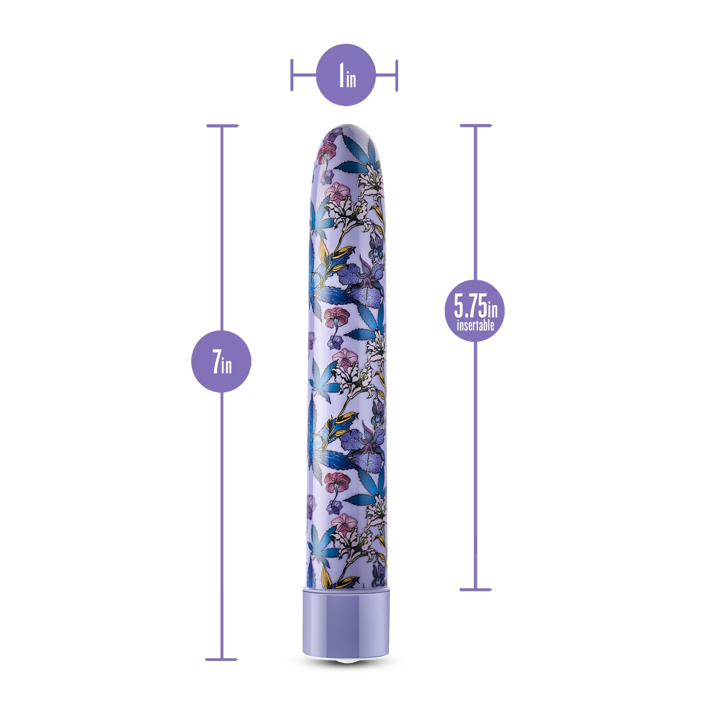 Limited Addiction - Floradelic - 7 Inch Rechargeable Vibe - Purple-Vibrators-Blush-Andy's Adult World