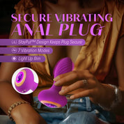 Oh My Gem - Charm Plug - Amethyst - Purple-Anal Toys & Stimulators-Blush-Andy's Adult World