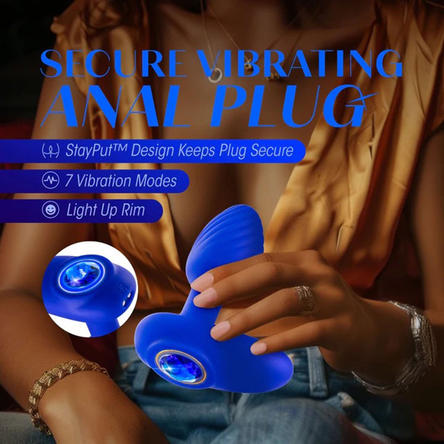 Oh My Gem - Mystery Plug - Sapphire - Blue-Anal Toys & Stimulators-Blush-Andy's Adult World