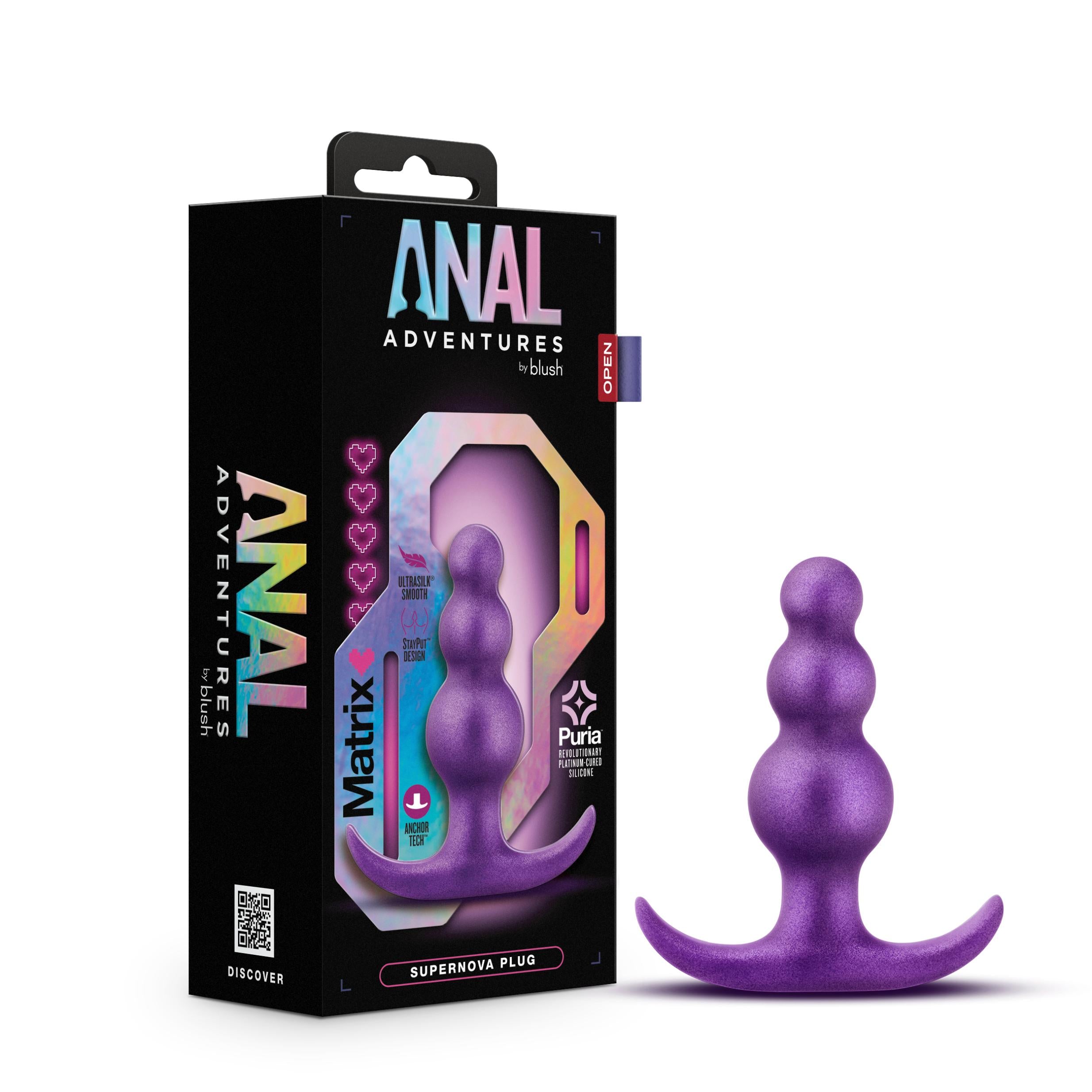 Anal Adventures Matrix - Supernova Plug - Galactic Purple-Anal Toys & Stimulators-Blush-Andy's Adult World