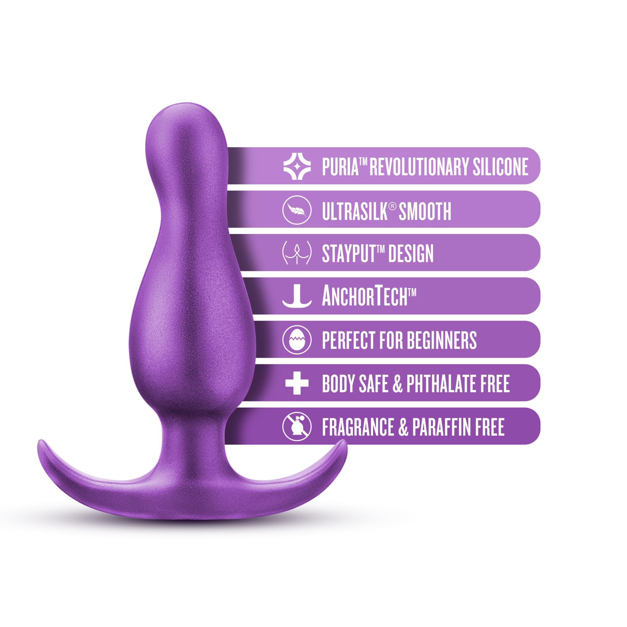 Anal Adventures Matrix - Quantum Plug - Galactic Purple-Anal Toys & Stimulators-Blush-Andy's Adult World