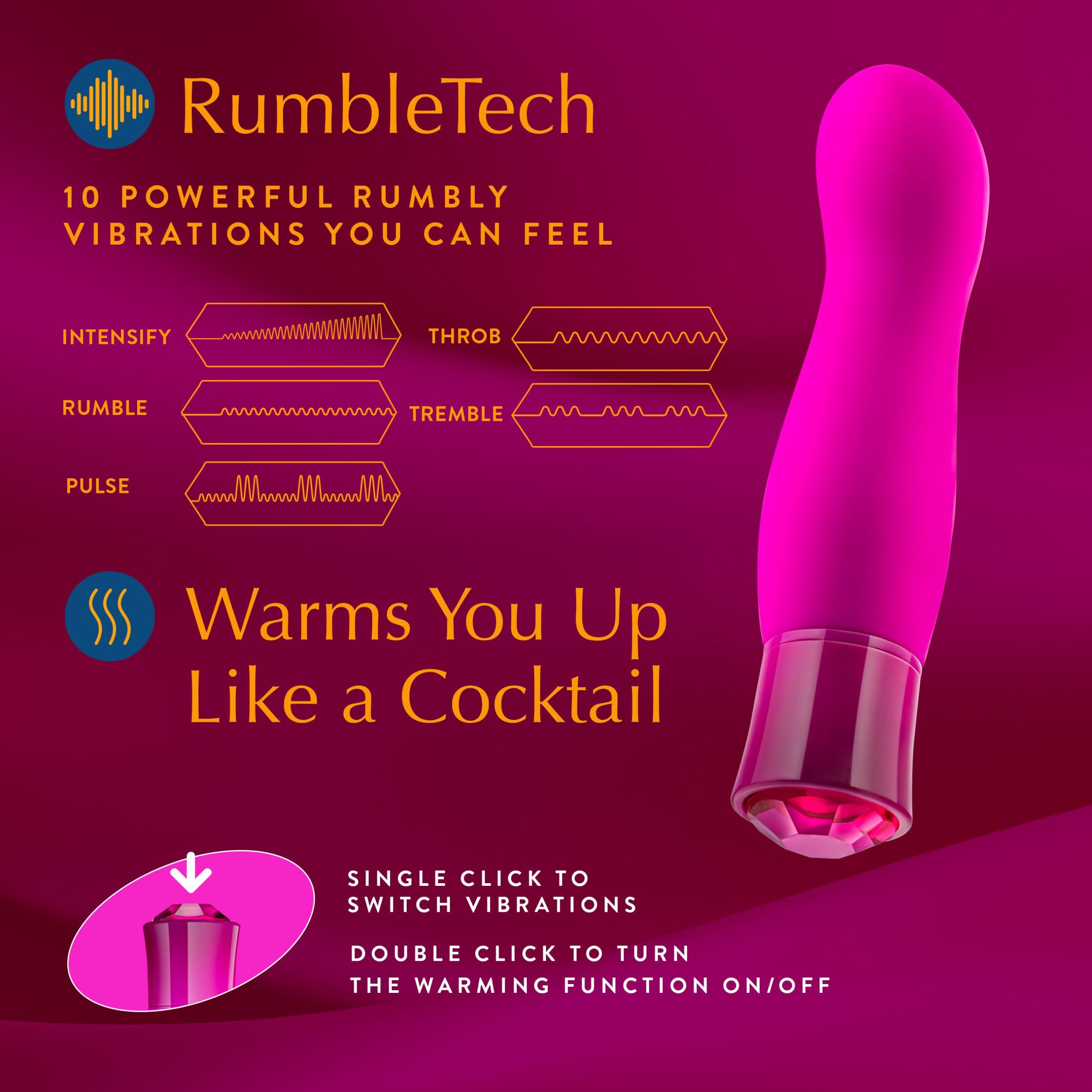 Oh My Gem - Exclusive - Tourmaline-Vibrators-Blush-Andy's Adult World