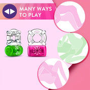 Play With Me Pleaser Rechargeable C-Ring Neon-Green-Cockrings-Blush-Andy's Adult World