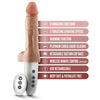 Dr. Skin Silicone - Dr. Hammer - 7 Inch Thrusting Dildo With Handle - Beige-Dildos & Dongs-Blush-Andy's Adult World