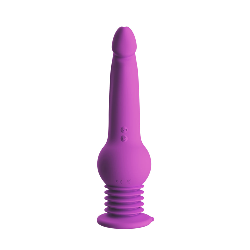 Impressions - New York - Gyro-Quake Dildo - Purple-Vibrators-Blush-Andy's Adult World