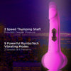Impressions - New York - Gyro-Quake Dildo - Purple-Vibrators-Blush-Andy's Adult World