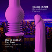 Impressions - New York - Gyro-Quake Dildo - Purple-Vibrators-Blush-Andy's Adult World