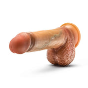 Renaissance - Raphael - 9.5 Inch Sliding Foreskin Dildo With Squeezable Balls - Tan-Dildos & Dongs-Blush-Andy's Adult World