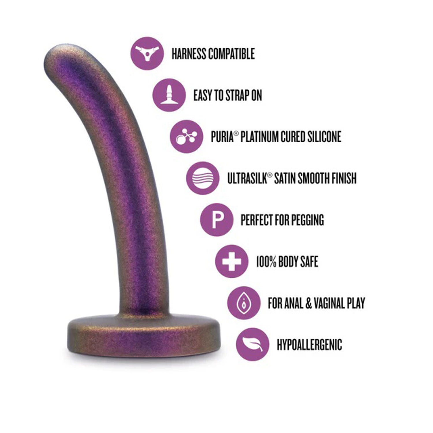 Temptasia Surrender Peg Beginner Power Purple-Dildos & Dongs-Blush-Andy's Adult World