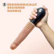 Dr. Skin Silicone - Dr. Knight - Thrusting Gyrating Vibrating Dildo - Beige-Vibrators-Blush-Andy's Adult World