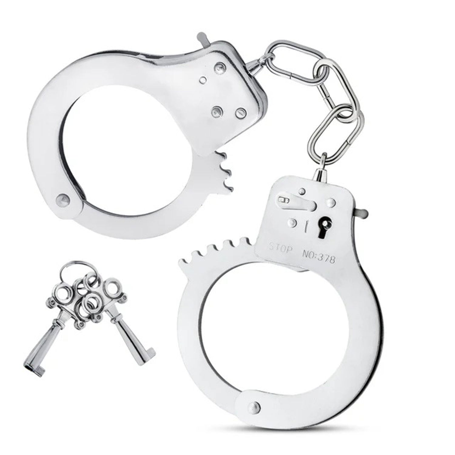 Temptasia Beginner Cuffs Silver-Bondage & Fetish Toys-Blush-Andy's Adult World