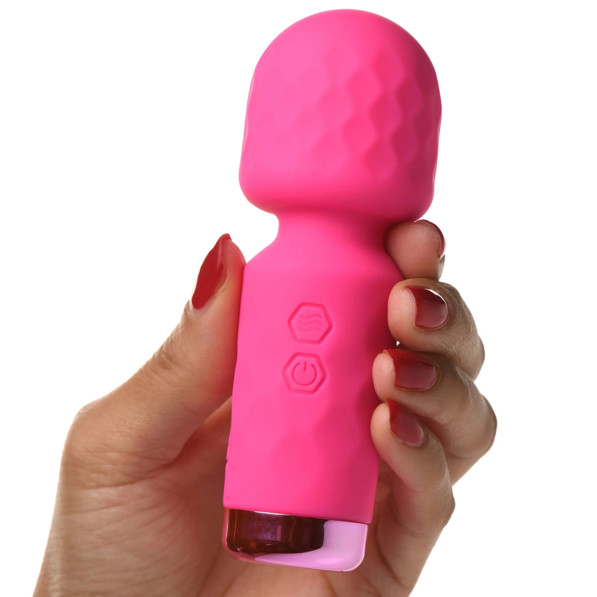 10x Mini Silicone Wand - Pink-Vibrators-XR Brands Bang-Andy's Adult World