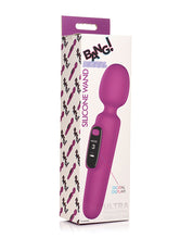 Bang Digital Silicone Wand - Purple-Vibrators-XR Brands Bang-Andy's Adult World