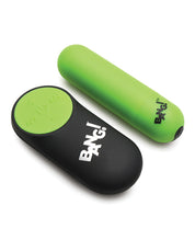 Glow in the Dark Bullet With Remote - Green-Clit Stimulators-XR Brands Bang-Andy's Adult World