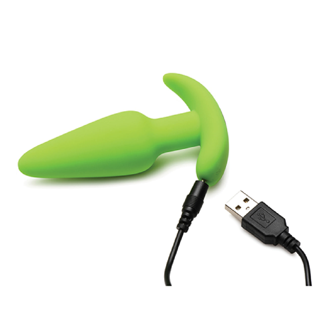 Glow in the Dark Butt Plug With Remote - Green-Anal Toys & Stimulators-XR Brands Bang-Andy's Adult World