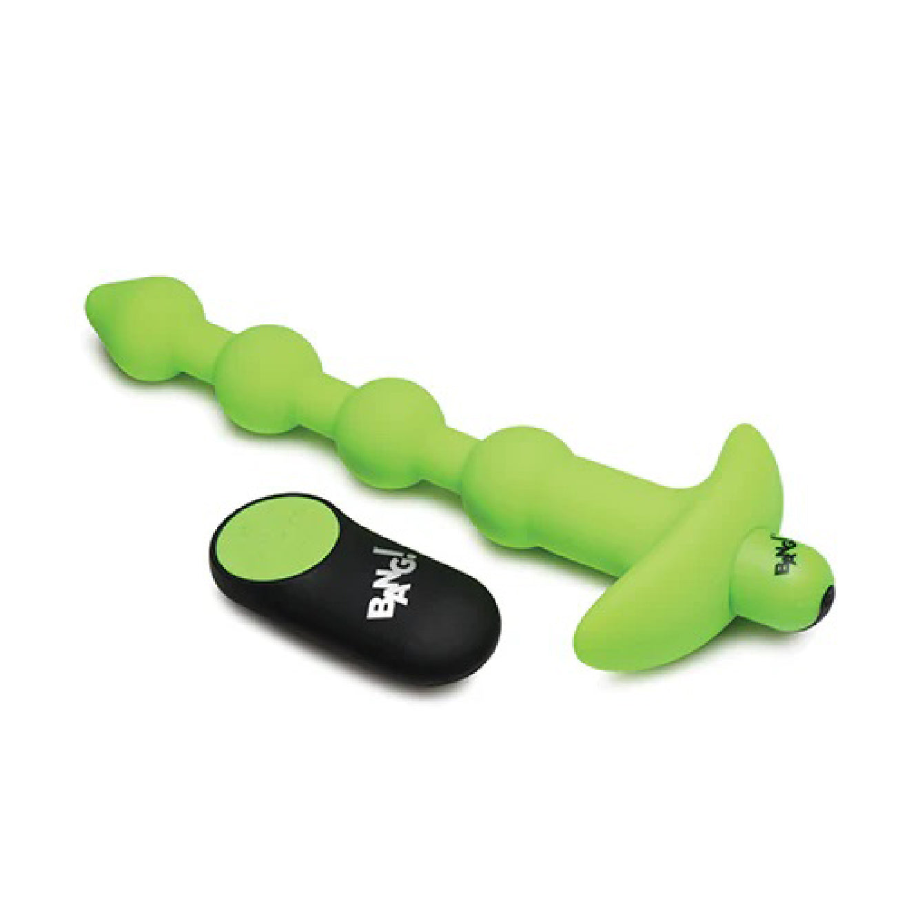 Glow in the Dark Anal Beads - Green-Anal Toys & Stimulators-XR Brands Bang-Andy's Adult World