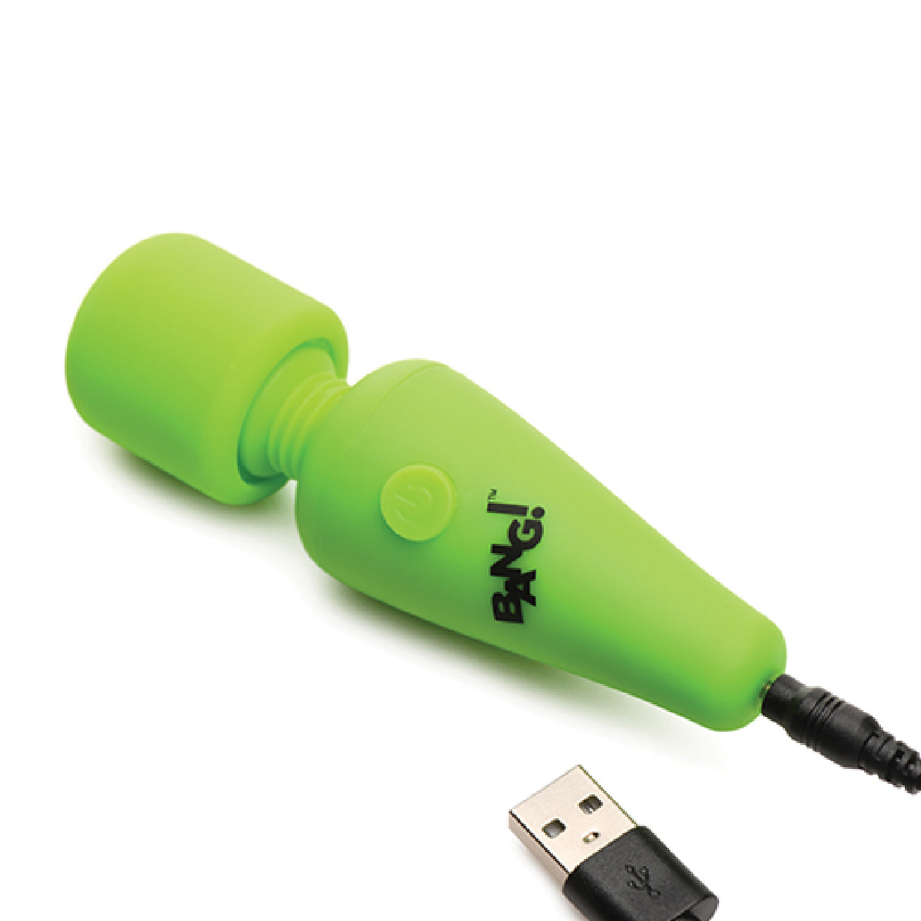 Glow in the Dark Mini Wand - Green-Vibrators-XR Brands Bang-Andy's Adult World