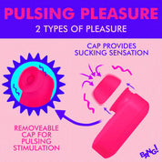 Mini Clitoral Stimulator - Pink-Vibrators-XR Brands Bang-Andy's Adult World