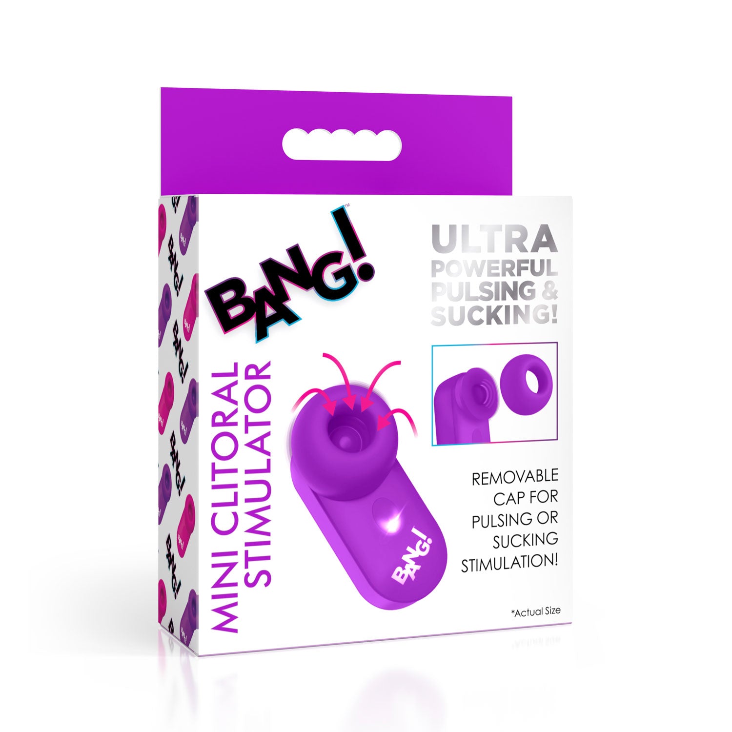 Mini Clitoral Stimulator - Purple-Vibrators-XR Brands Bang-Andy's Adult World