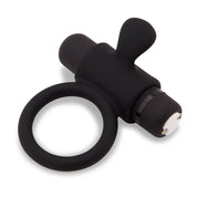 Nu Sensuelle Silicone Bullet Ring - Black-Cockrings-Nu Sensuelle-Andy's Adult World