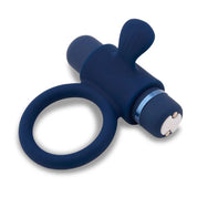 Nu Sensuelle Silicone Bullet Ring - Navy Blue-Cockrings-Nu Sensuelle-Andy's Adult World