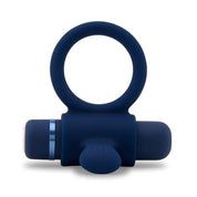 Nu Sensuelle Silicone Bullet Ring - Navy Blue-Cockrings-Nu Sensuelle-Andy's Adult World