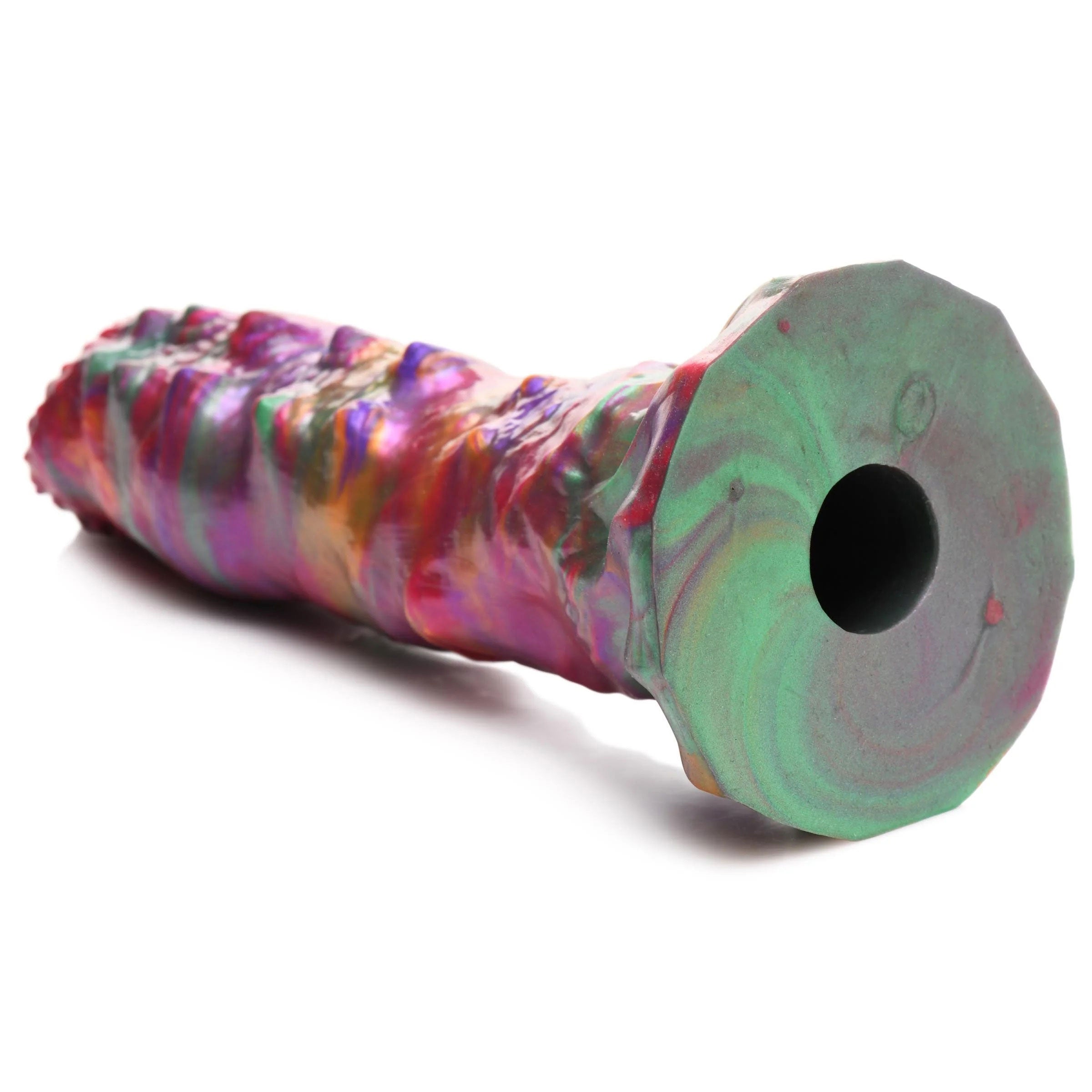 Larva Silicone Ovipositor Dildo With Eggs - Multicolor-Dildos & Dongs-XR Brands Creature Cocks-Andy's Adult World