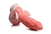 Pegasus Pecker Winged Silicone Dildo - Pink/white-Dildos & Dongs-XR Brands Creature Cocks-Andy's Adult World