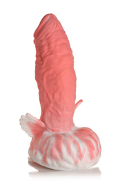 Pegasus Pecker Winged Silicone Dildo - Pink/white-Dildos & Dongs-XR Brands Creature Cocks-Andy's Adult World