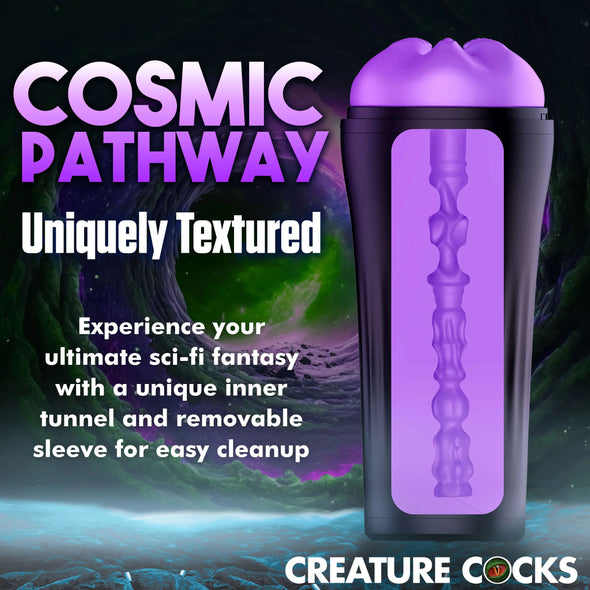 Wormhole Alien Stroker - Purple-Masturbation Aids for Males-XR Brands Creature Cocks-Andy's Adult World
