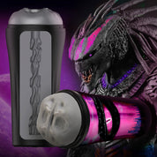 Predator Creature Stroker - Gray-Masturbation Aids for Males-XR Brands Creature Cocks-Andy's Adult World