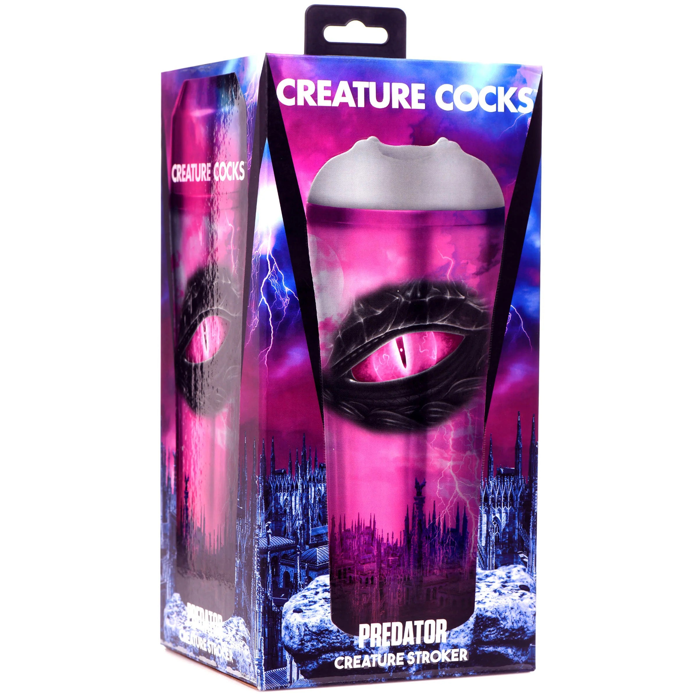 Predator Creature Stroker - Gray-Masturbation Aids for Males-XR Brands Creature Cocks-Andy's Adult World