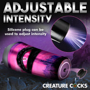 Predator Creature Stroker - Gray-Masturbation Aids for Males-XR Brands Creature Cocks-Andy's Adult World