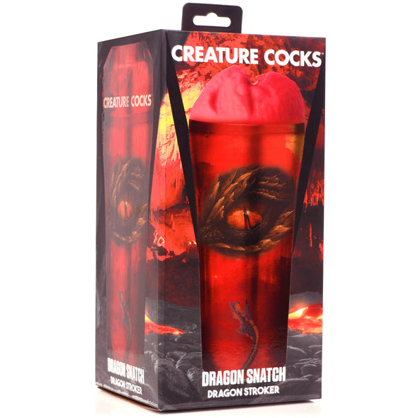 Dragon Snatch Dragon Stroker - Red-Masturbation Aids for Males-XR Brands Creature Cocks-Andy's Adult World