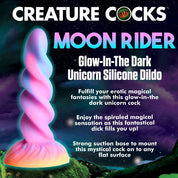 Moon Rider Glow-in-the-Dark Unicorn Dildo-Dildos & Dongs-XR Brands Creature Cocks-Andy's Adult World