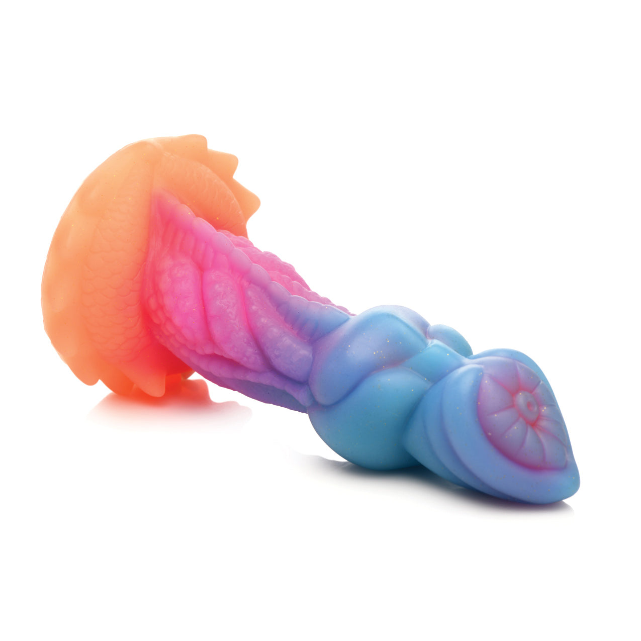 Aqua-Cock Glow-in-the-Dark Silicone Dildo-Dildos & Dongs-XR Brands Creature Cocks-Andy's Adult World