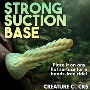 Stegosaurus Spiky Reptile Silicone Dildo - Green-Dildos & Dongs-XR Brands Creature Cocks-Andy's Adult World