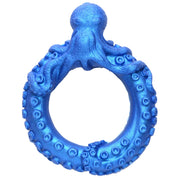 Poseidon's Octo-Ring Silicone Cock Ring - Blue-Cockrings-XR Brands Creature Cocks-Andy's Adult World