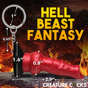 Hell Hound Keychain - Red-Party Supplies-XR Brands Creature Cocks-Andy's Adult World