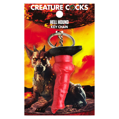 Hell Hound Keychain - Red-Party Supplies-XR Brands Creature Cocks-Andy's Adult World