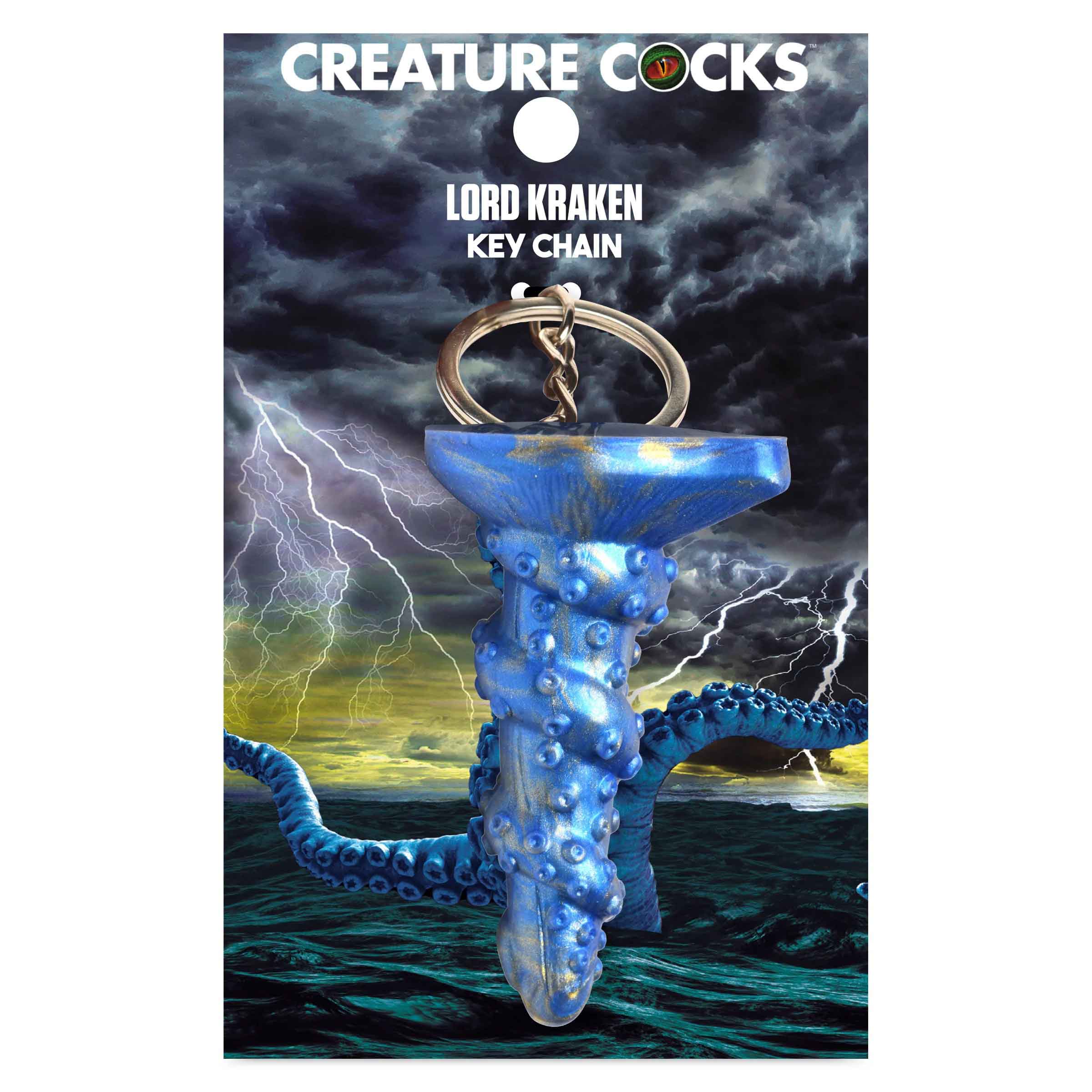 Lord Kraken Keychain - Blue-Party Supplies-XR Brands Creature Cocks-Andy's Adult World