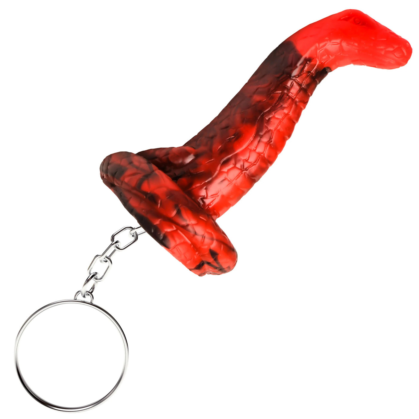 King Cobra Keychain - Red-Gag Gifts & Novelties-XR Brands Creature Cocks-Andy's Adult World