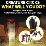 King Cobra Keychain - Red-Gag Gifts & Novelties-XR Brands Creature Cocks-Andy's Adult World